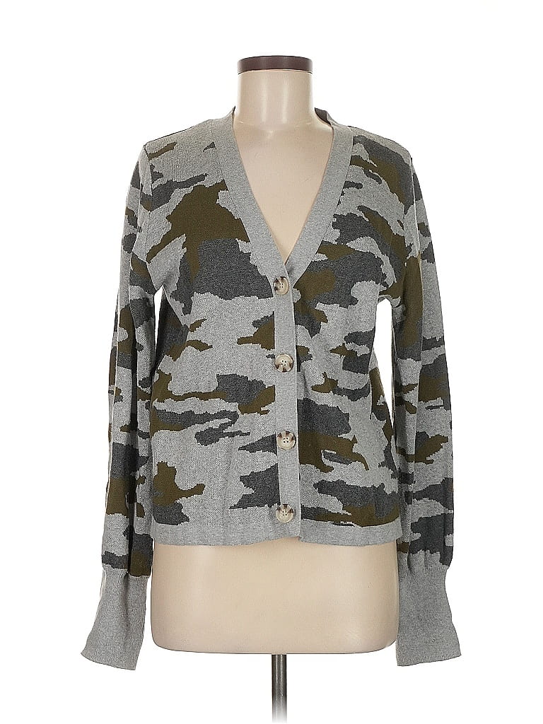 Pre-owned Vince Camuto Cardigan Sweater In Gray