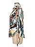 Cache Print Gold Long Sleeve Blouse Size M - photo 4