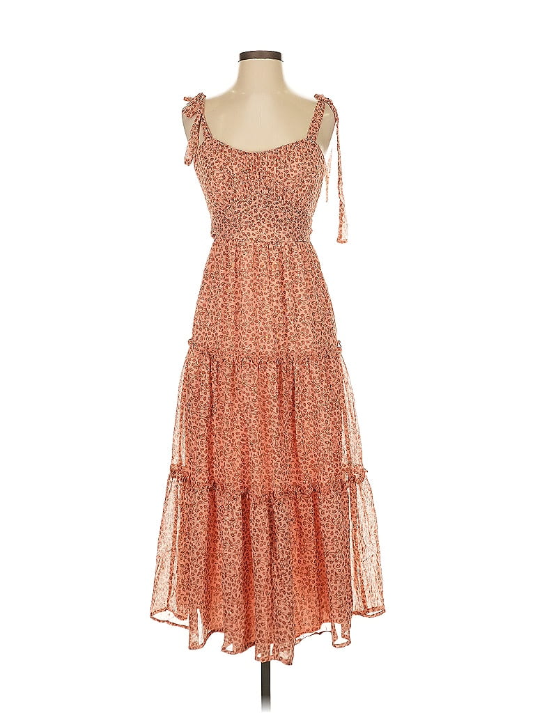 Trixxi Orange Pink Casual Dress Size XS - photo 1