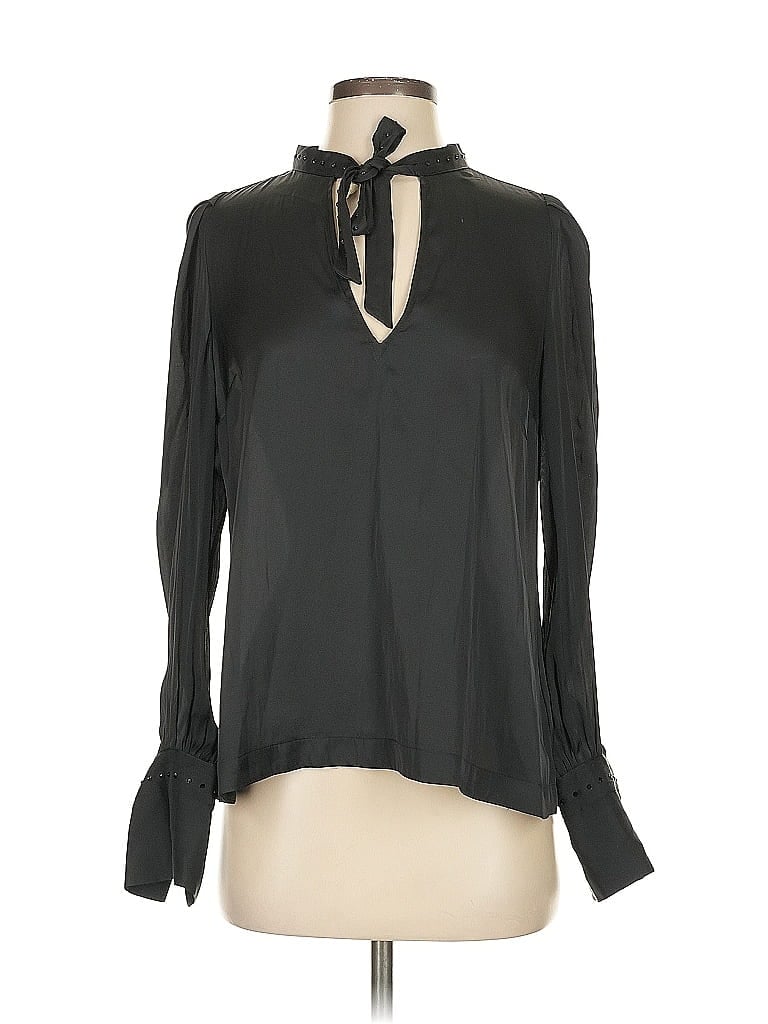 Click to view more detailed imagery on our partner's website Pre-owned Express Long Sleeve Blouse In Black