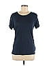 Koral 100% Tencel Solid Blue Short Sleeve T-Shirt Size M - photo 1