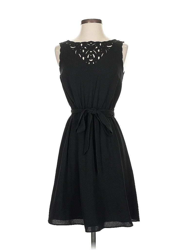 Pre-owned Ann Taylor Loft Cocktail Dress In Black