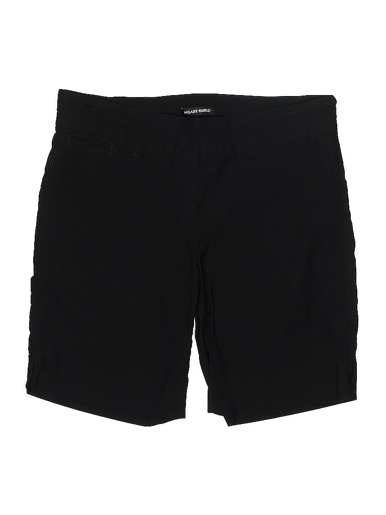Hilary Radley Solid Black Cargo Shorts Size L - photo 1
