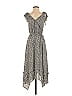 Who What Wear 100% Polyester Polka Dots Gray Casual Dress Size XS - photo 1