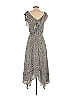 Who What Wear 100% Polyester Polka Dots Gray Casual Dress Size XS - photo 2