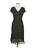 Donna Ricco Polka Dots Black Casual Dress Size 8 - photo 1