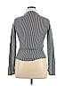ETRO 100% Cotton Stripes Gray Black Long Sleeve Blouse Size L - photo 2