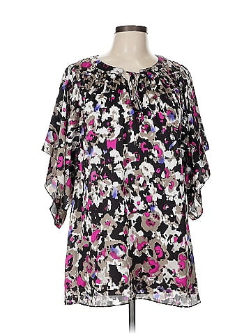 Nicole by Nicole Miller Short Sleeve Blouse (view 1)