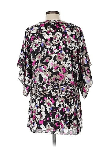 Nicole by Nicole Miller Short Sleeve Blouse (view 2)