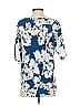 TRYB 100% Silk Blue Short Sleeve Silk Top Size XS - photo 2