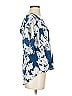 TRYB 100% Silk Blue Short Sleeve Silk Top Size XS - photo 4