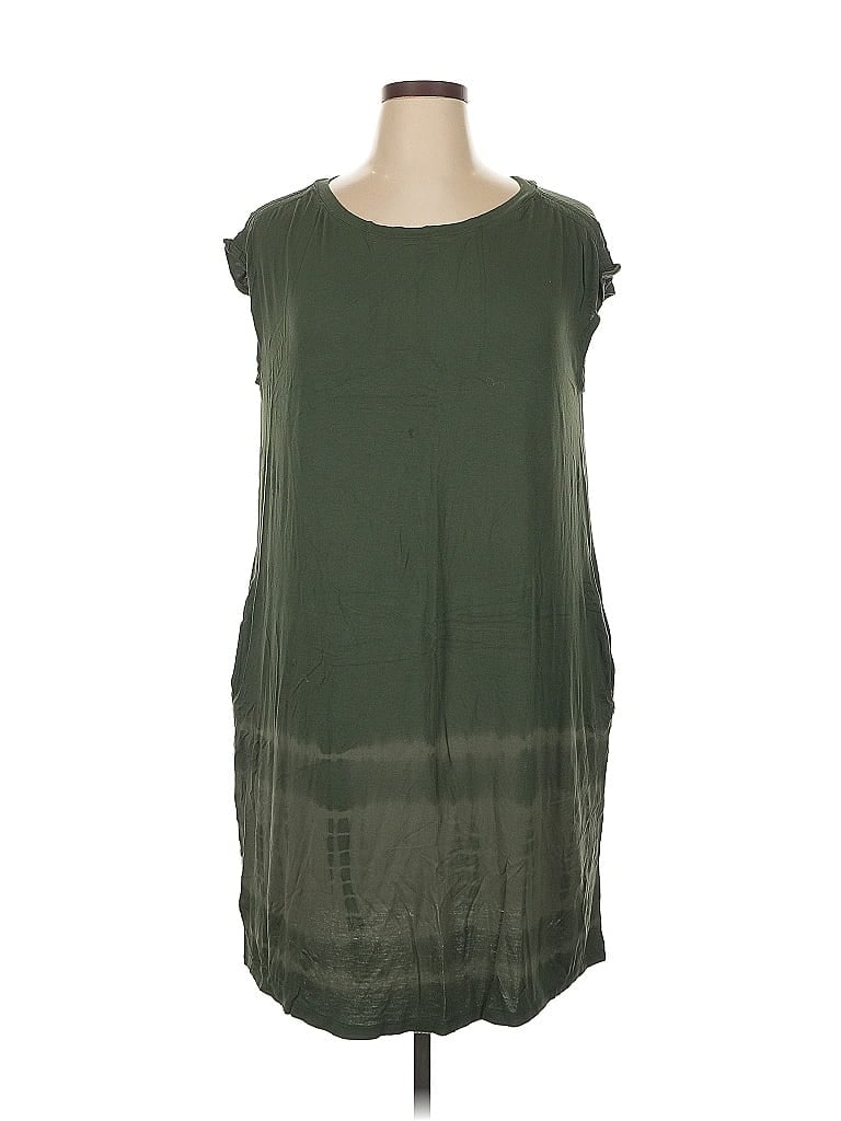 Terra & Sky Green Casual Dress Size 0X - photo 1