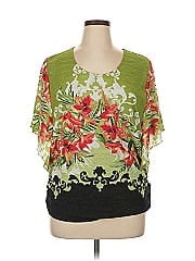 Jm Collection Short Sleeve Blouse
