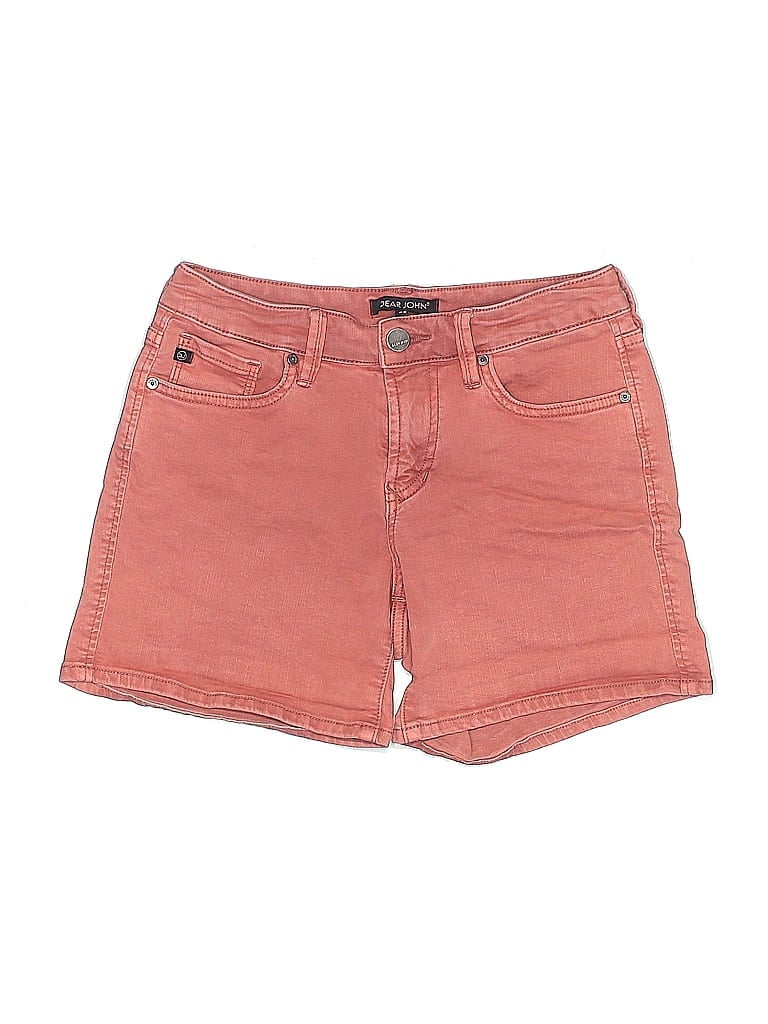 Dear John Solid Orange Denim Shorts Size 25 waist - photo 1