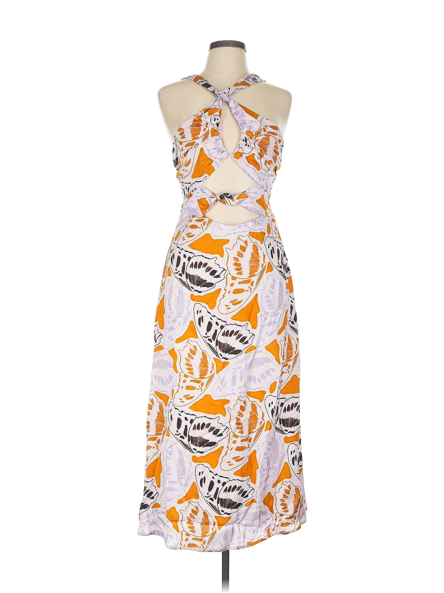 For Love &amp; Lemons Orange Casual Dress Size L