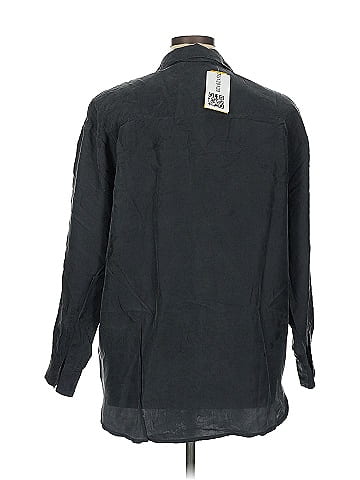 Christie & Jill Black Long Sleeve Button-Down Shirt (view 2)