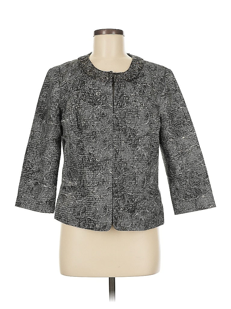 Pre-owned Chico's Blazer Jacket In Black