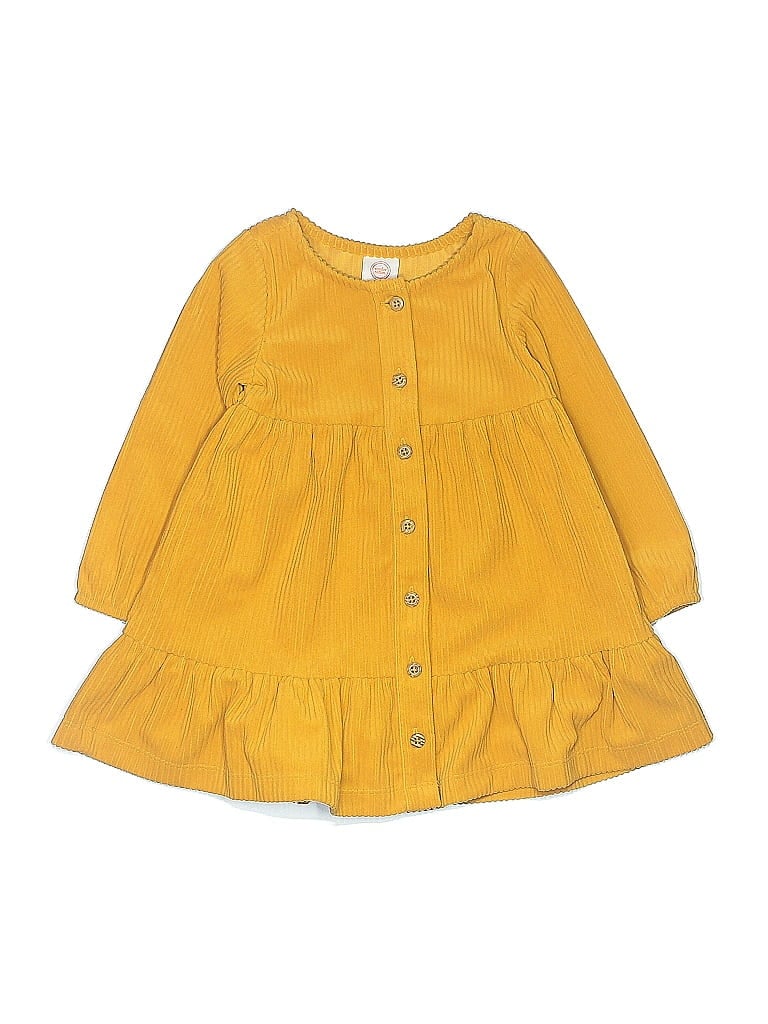 Wonder Nation 100% Polyester Yellow Dress 12-18 MO / 18 MO - photo 1