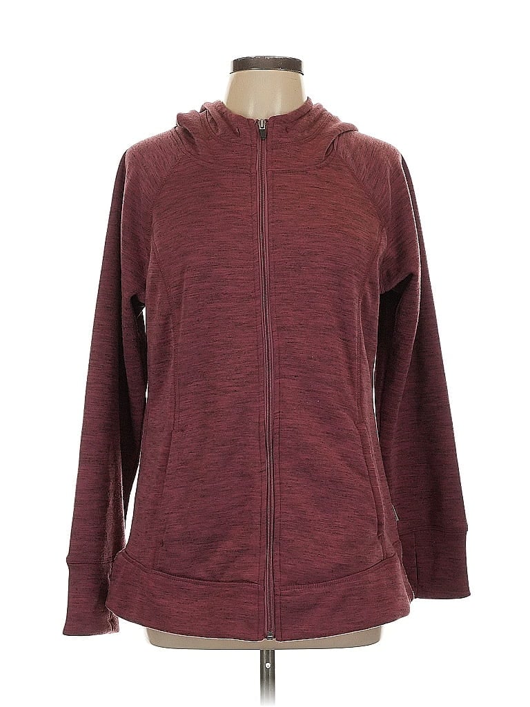 Pre-owned Rbx Zip Up Hoodie In Burgundy