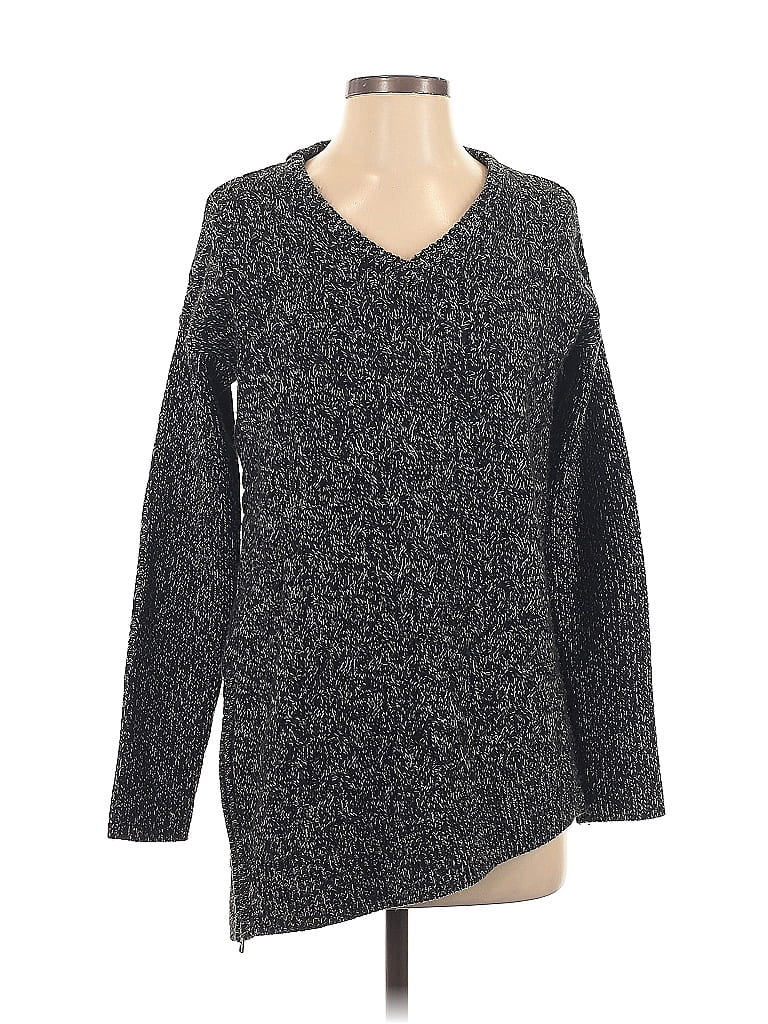 Pre-owned Athleta Wool Pullover Sweater In Black