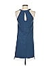 Oiselle Solid Blue Casual Dress Size 4 - photo 2