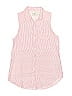 Abercrombie 100% Viscose Pink Sleeveless Button-Down Shirt Size L (big kids) - photo 1