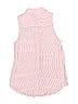 Abercrombie 100% Viscose Pink Sleeveless Button-Down Shirt Size L (big kids) - photo 2