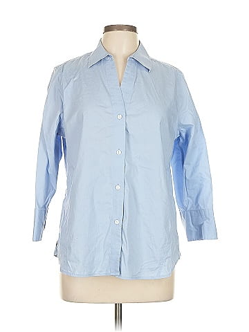 Foxcroft 3/4 Sleeve Button-Down Shirt (view 1)