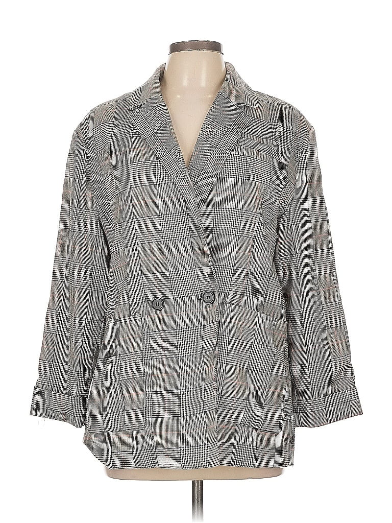 Pre-owned Paper Heart Blazer Jacket In Gray