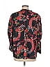 Cupio 100% Polyester Floral Black Long Sleeve Blouse Size M - photo 2
