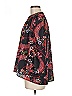 Cupio 100% Polyester Floral Black Long Sleeve Blouse Size M - photo 5