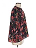 Cupio 100% Polyester Floral Black Long Sleeve Blouse Size M - photo 4