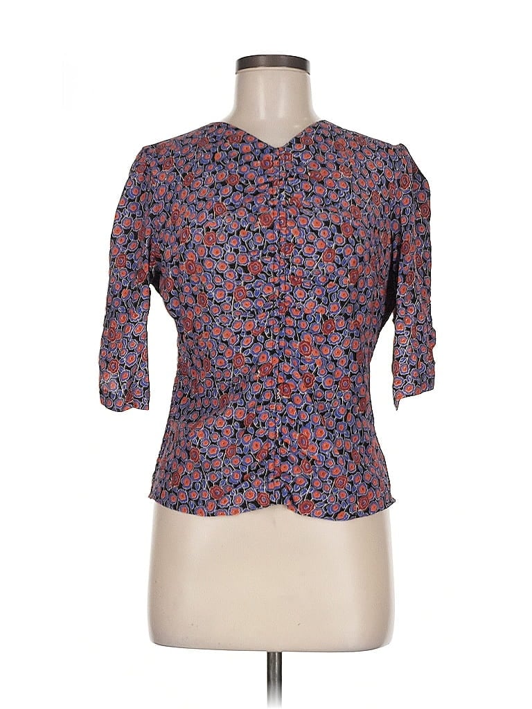 Pre-owned Joie 3/4 Sleeve Blouse In Blue