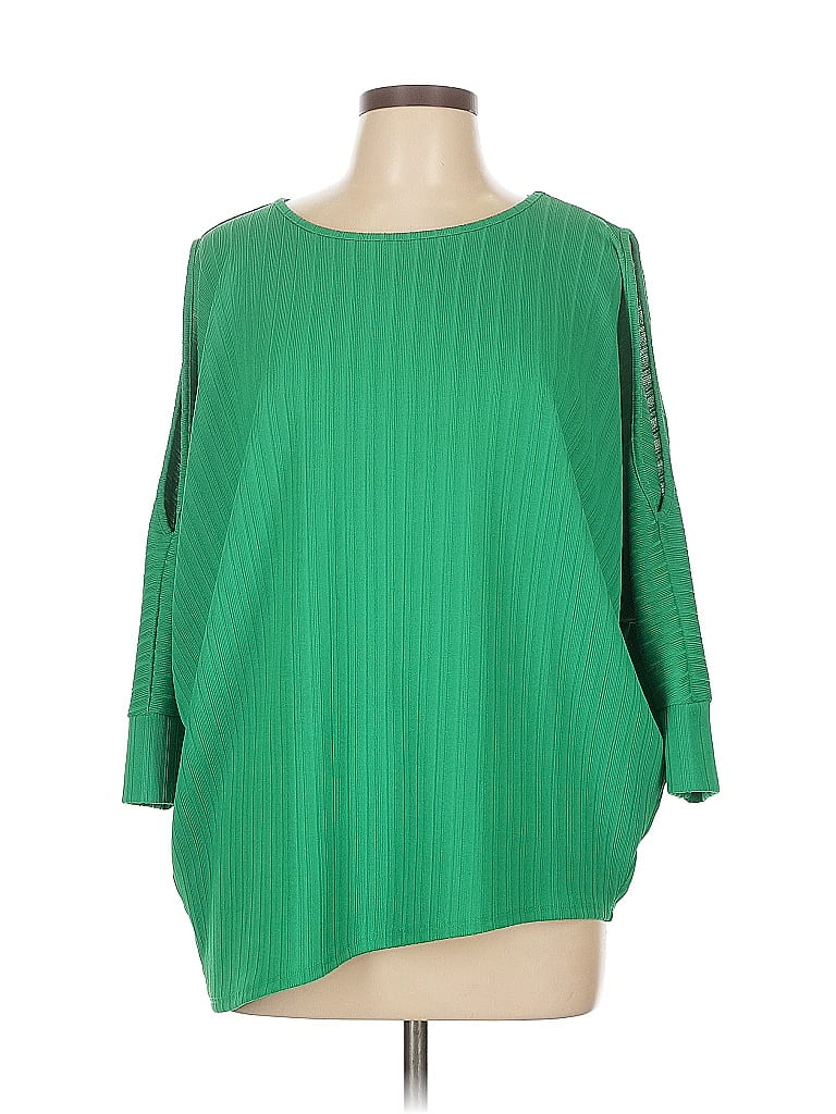 Chaus Green 3/4 Sleeve Top Size L - photo 1