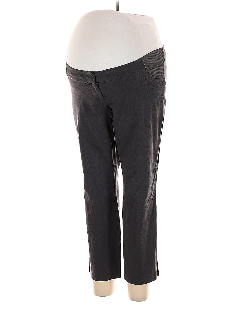 A Pea in the Pod Gray Black Active Pants Size M - photo 1