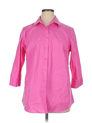 Jones New York Signature 3/4 Sleeve Button-Down Shirt (view 1)