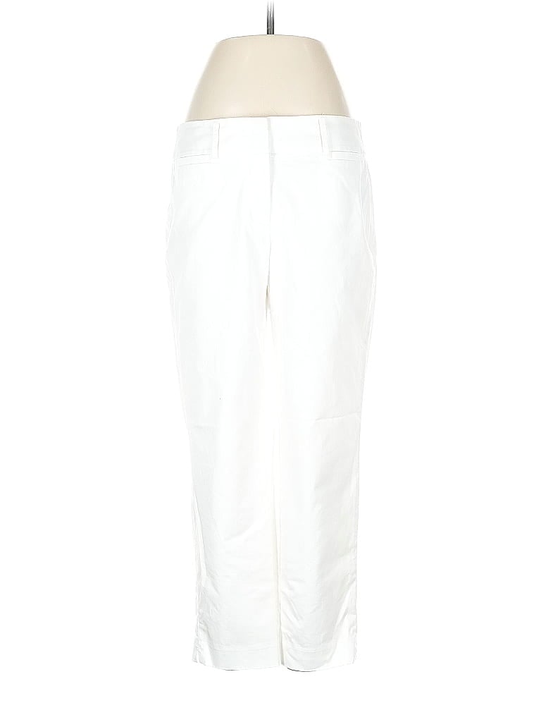 Ann Taylor Factory Solid White Casual Pants Size 6 - photo 1