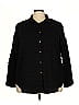 HOTOUCH 100% Polyester Tweed Black Long Sleeve Blouse Size XXL - photo 1