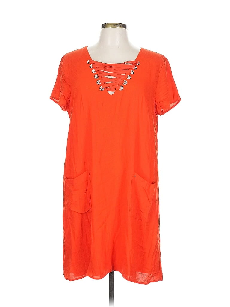 Pre-owned She + Sky Casual Dress In Orange