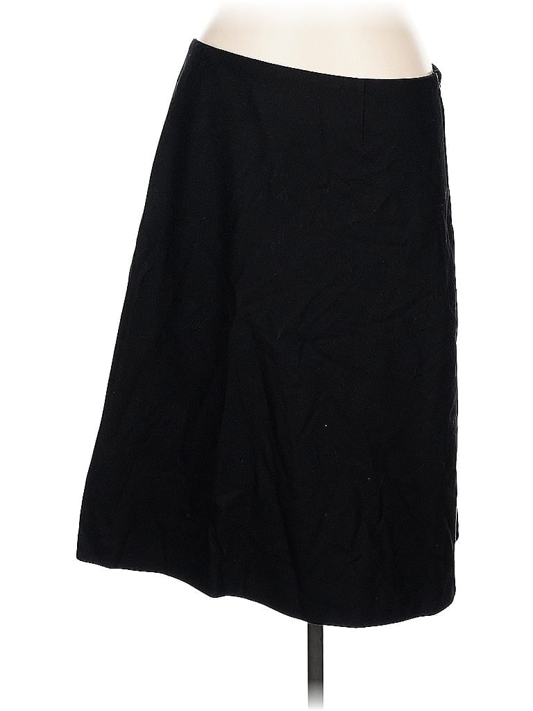 Chadwicks Solid Black Wool Skirt Size 12 - photo 1