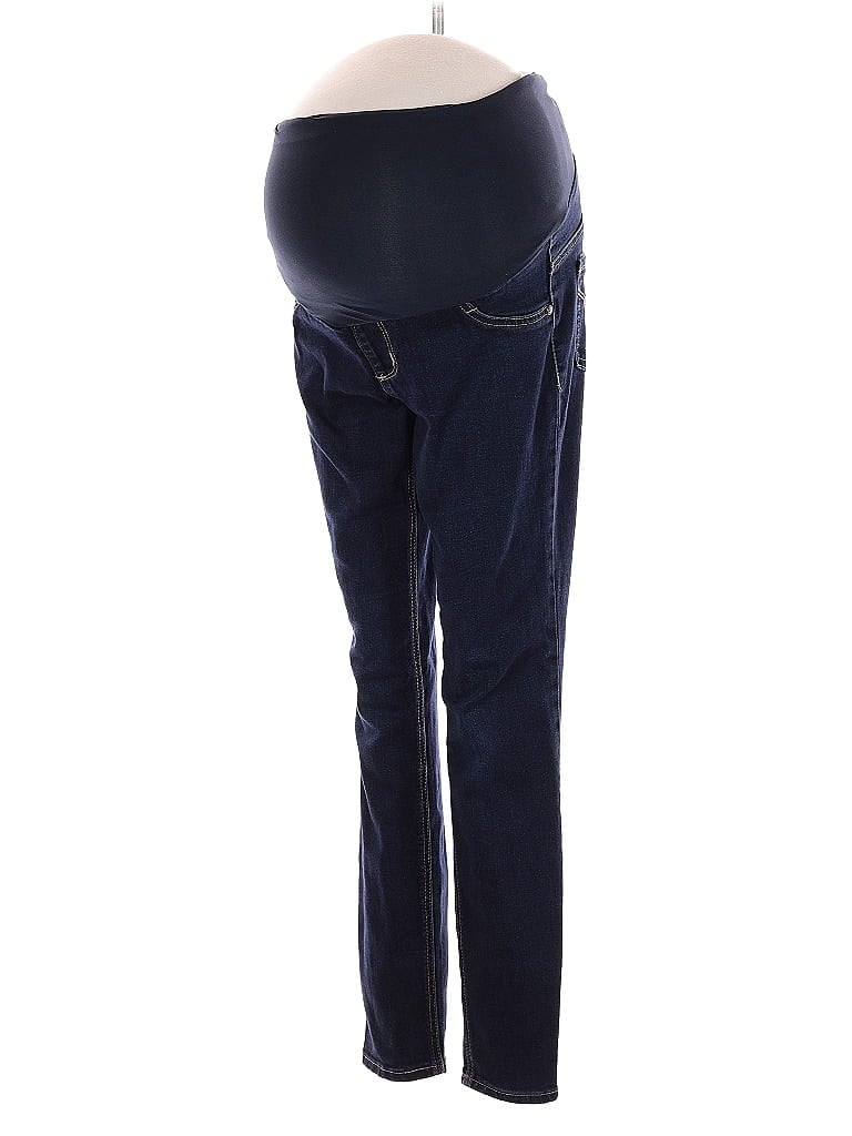 Indigo Blue Animal Print Blue Black Jeans Size S - photo 1