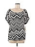 Ella Moss 100% Rayon Silver Short Sleeve Top Size 1 - photo 1