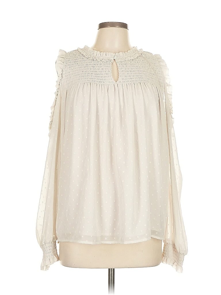 SANCTUARY Pre-owned Long Sleeve Blouse In White