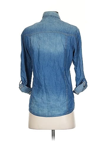 Love Stitch 3/4 Sleeve Button-Down Shirt (view 2)