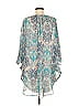 Bisou Bisou 100% Polyester Paisley Blue Casual Dress Size 8 - photo 2