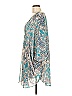 Bisou Bisou 100% Polyester Paisley Blue Casual Dress Size 8 - photo 5