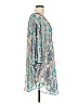 Bisou Bisou 100% Polyester Paisley Blue Casual Dress Size 8 - photo 4