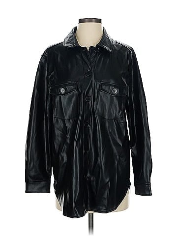 Time and Tru Faux Leather Top (view 1)