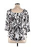 ECI Silver 3/4 Sleeve Blouse Size 14 - photo 2