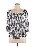 ECI Silver 3/4 Sleeve Blouse Size 14 - photo 1